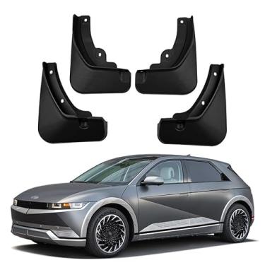 Imagem de Para-lamas e Protetores contra Respingos para Hyundai Ioniq 5 2022-2025, Alargadores Para-lamas Dianteiros e Traseiros, Para-lamas em ABS, Protetores contra Lama Pedras e Detritos