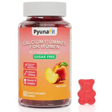 Imagem de Gomas de cálcio PYUNAFIT para mulheres 1200 mg com vitamina D3 60 ct