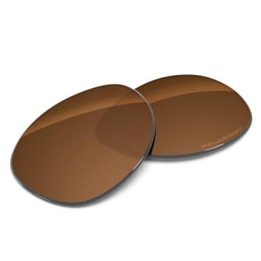 Imagem de Tintart Lentes de substituição de desempenho compatíveis com RayBan RB8313 61 mm polarizado gravado-porca marrom
