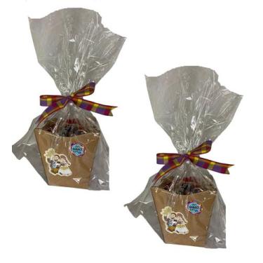 Imagem de Kit 2 Cestas Cachepot Doces Festa Junina Arraiá P/2 Pessoas - Blook