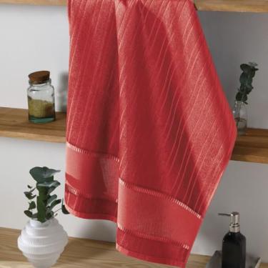 Imagem de Toalhas Lavabo Bella Dohler para Bordado Cruz (3, 2900 - Vermelho, 45cm X 30cm)