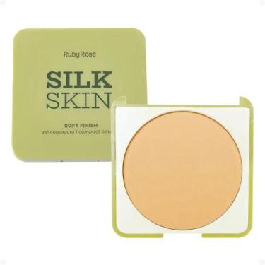 Imagem de Pó Compacto Ruby Rose Silk Skin Soft Finish Sunshine HB-T1400-4