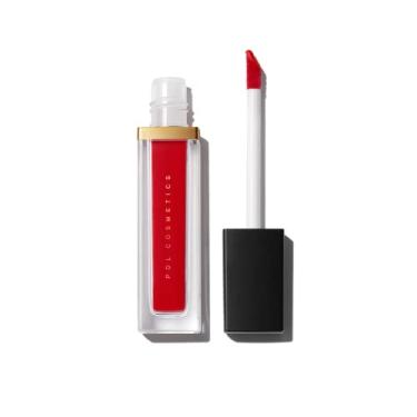 Imagem de PDL Cosmetics Batom líquido Bold Aspirations (vermelho escarlett) | Acabamento fosco suave altamente pigmentado | Tom vermelho | Fórmula hidratante de longa duração, sem transferência e sem