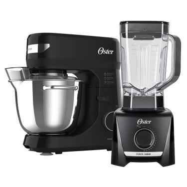Imagem de Kit Batedeira Planetária Bowl Inox Iii E Liquidificador 1400 Oster 220V