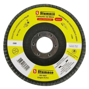 Imagem de Lixa Flap Grão 80 Pacman 115mm - 7012 - Stamaco Flap Pacmann 115 Grao 80 Construcao Sta 701.2