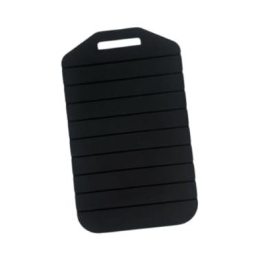 Imagem de WeiLaiKeQi Tábua de corte dobrável Tábua de corte portátil de silicone para vegetais, carnes e frutas, Preto