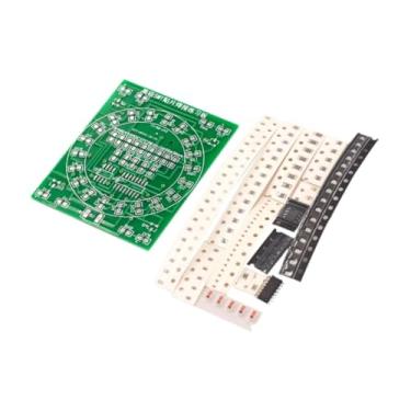 Imagem de Generic Placa de treinamento de habilidade de soldagem SMD com kit de soldagem com luz de fluxo de água Placa de aprendizagem para iniciantes CD4017 e NJ5655