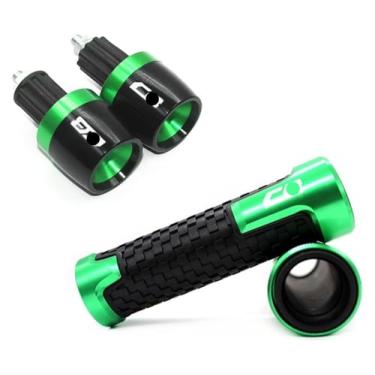 Imagem de Punhos de guidão de motocicleta, extremidades de barra, tampão compatível com CB125R CB150R CB190R CB250R CB300R CB400 CB500X CB500R (B-Green)