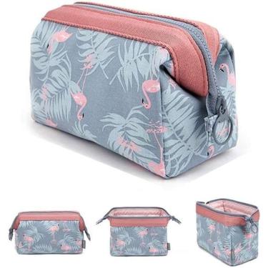 Imagem de Bolsa de maquiagem para meninas, pequena bolsa organizadora de cosméti