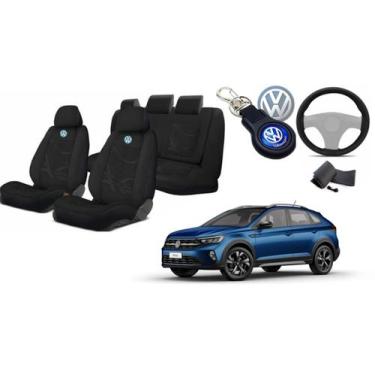 Imagem de "Personalize Seu Carro: Capas de Tecido para Nivus + Volante e Chaveir