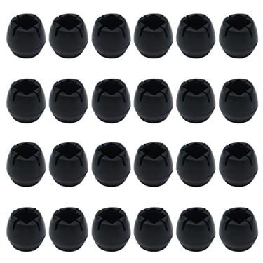 Imagem de Antrader Felt Protetor de Móveis para Móveis, Pés de Mesa Deslizam Sofá de Chão Antiderrapante Pés de Cadeira, Round fit 0.87"- 1", Square fit 0.6"- 0.8", Black