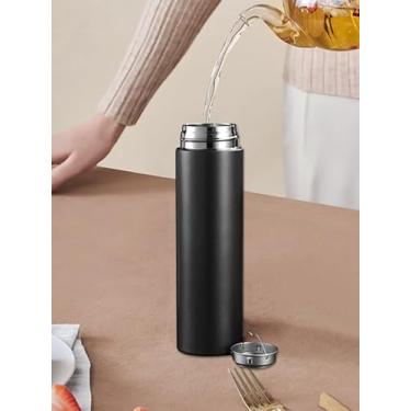 Imagem de Garrafa Térmica 500ml com Termômetro LED Digital Aço Inox Café Água Gelada