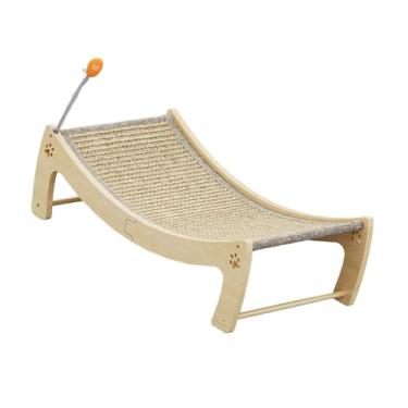 Imagem de FashionCha Arranhador para Gatos 2 em 1 E Sofá de Relaxamento Feito de Sisal, Proteção de Móveis Sem Fiapos, 63x33x20cm