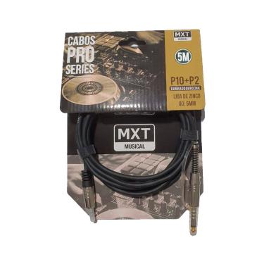 Imagem de Cabo de Áudio Profissional MXT Pro-Series P10M+P2ST 5 Metros - CB0489
