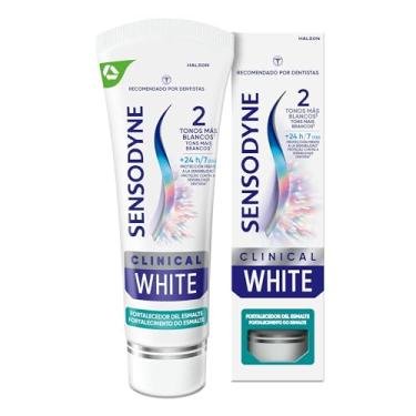 Imagem de Sensodyne NOVO Creme Dental para Sensibilidade Clinical White, Reparação dos Dentes Sensíveis, 100g