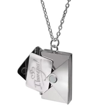 Imagem de Corrente com Pingente Envelope Mágico Cartinha de Amor (Pingente com corrente 50cm)