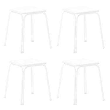 Imagem de Conjunto 4 Banquetas Napa Branca Carraro
