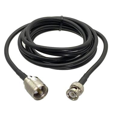 Imagem de Adaptador De Cabo Coaxial RF UHF PL259 Para BNC Macho, Conector Pigtai