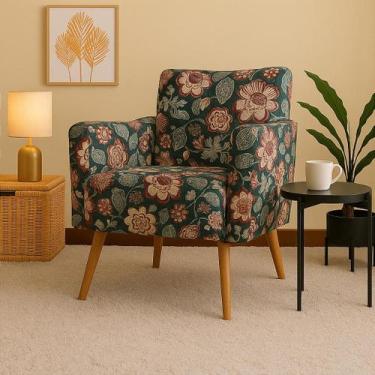 Imagem de Poltrona Brasil Florida com Pé Palito - Design Minimalista e Conforto 