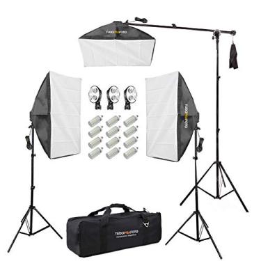 Imagem de Luzes de estúdio - 3 Softboxes 50x70 + Lâmpadas LED 360