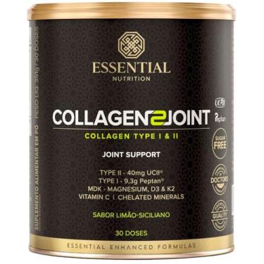 Imagem de Collagen 2 Joint Colageno Tipo 1 e 2 Limão Siciliano (351g) - Essential Nutrition