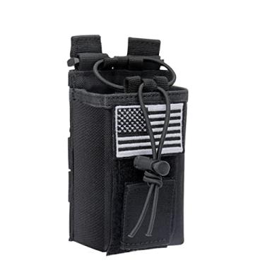 Imagem de Estojo de rádio tático Molle Bolsa de Rádio Militar Pesada Acessórios Suporte de Rádio Bolsa Coldre para Baofeng UV-5R BF-F8HP PRO UV-32 Rádio bidirecional Walkie Talkies Armazenamento Ajustável