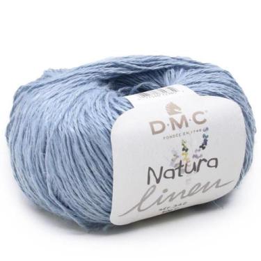 Imagem de Fio Natura Linen DMC 50g - Linho, Viscose e Algodão, 007 AZUL BEBÊ