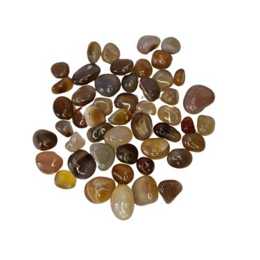 Imagem de Pedra Ágata de Fogo Rolada 1 a 2 cm 250g Natural