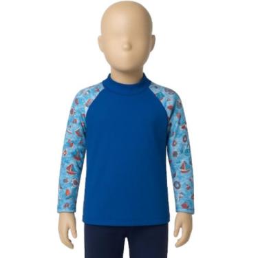 Imagem de Blusa Termica Infantil Básica WLS Modas Manga Longa Estampada Proteção