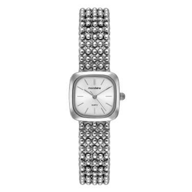 Imagem de Relogio Mondaine Feminino Ref: 32989l0mvnm2 Bracelete Retangular Prateado
