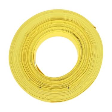Imagem de DMiotech Tubo termorretrátil tubo de isolamento elétrico 2:1 tubo de fio de cabo envoltório manga amarelo 2 cm diâmetro 50 m de comprimento