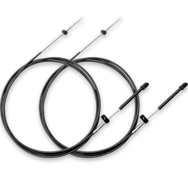 Imagem de LORPHEIR Cabo de controle de acelerador e mudança de marcha de 3,6 m compatível com motores Mercury Mariner, substituição para CC17912, série 600A cabo de controle marítimo de grau premium