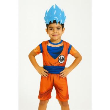 Imagem de Fantasia Infantil Goku C/ Cabelo Envio Imediato ! - SGB MODAS, C, Cabe