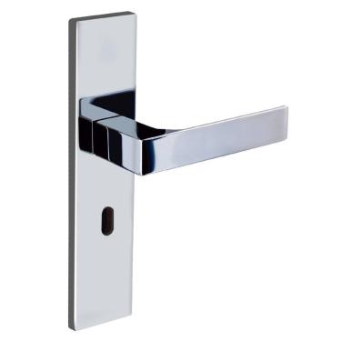 Imagem de Fechadura Interna Reta Espelho S40 Cromado Quadratta Aliança