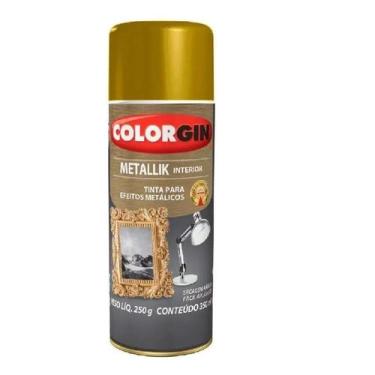 Imagem de Tinta Spray Metallik Metálico Ouro COLORGIN