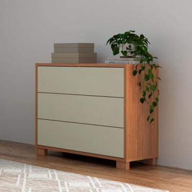 Imagem de Cômoda 3 Gavetas 100% MDF 105cm Basic TW54 Pradel Móveis - Pradel Mvei