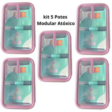 Imagem de Potes para Alimentos 730 ml Freezer e Microondas kit 5 Unid Sanremo