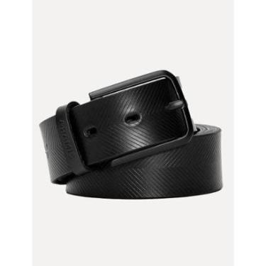 Imagem de Cinto Aramis Masculino Básico Couro Chevron Preto-Masculino