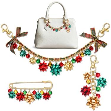 Imagem de NVENF Corrente de bolsa de Natal para mulheres, chapéu de bota de caubói Howdy, extensor de alça turquesa, bolsa country ocidental, encantos, acessórios vintage para cowgirl (multicolorido 1)