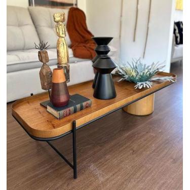 Imagem de Mesa de Centro Decorativas Rústica Cachepô Montanhês Móveis