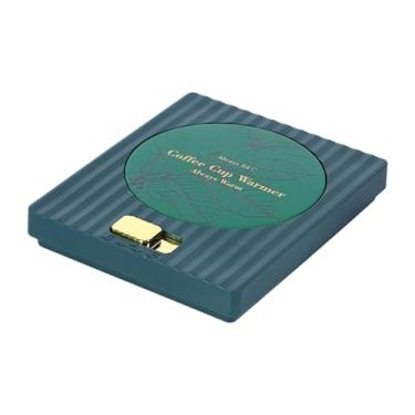 Imagem de MotiveTech Aquecedor de caneca universal, alimentado por USB, 13W, para uso em mesas, ideal para homens e mulheres, Verde