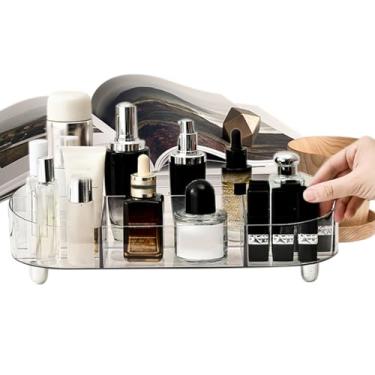 Imagem de Organizador De Maquiagem Para Penteadeira, Grande Capacidade Transparente, Organizador De Cosméticos Para Bancada, Destinado A Batom Pincéis Perfume Lápis De Sobrancelha Sala Quarto