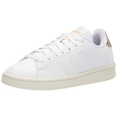 Imagem de adidas Tênis feminino Advantage, Branco/Branco, 34