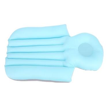 Imagem de Travesseiro de Banho para Banheira Soft Suporte Ergonômico Almofada Universal Antiderrapante Curto para Banheira de Adultos (Azul claro)