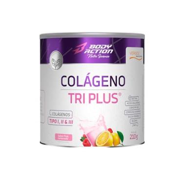 Imagem de Colágeno Verisol Tri Plus Tipo1, Tipo 2 e Tipo 3-210g Bodyaction (Único, Pink Lemonade)