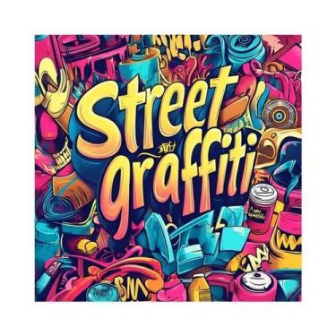 Imagem de Livro para colorir com graffiti conjunto Livro de imagens para adultos