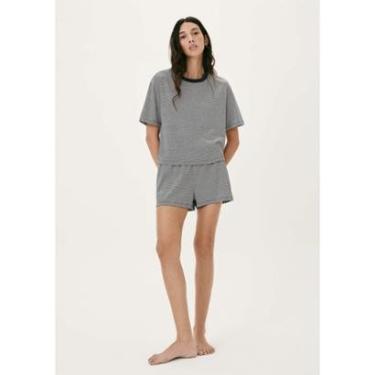 Imagem de Pijama Curto Feminino Listrado-Feminino