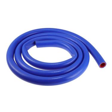 Imagem de ACROPIX ID 2.5 cm 25 mm 0 graus reto silicone silicone aquecedor mangueira radiador mangueira universal 2 camadas flexível durável borracha reforçada tubo admissão botas 10FT azul