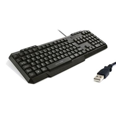 Imagem de Teclado Com Fio Multimidia Multilaser Slim Preto Usb - Tc206