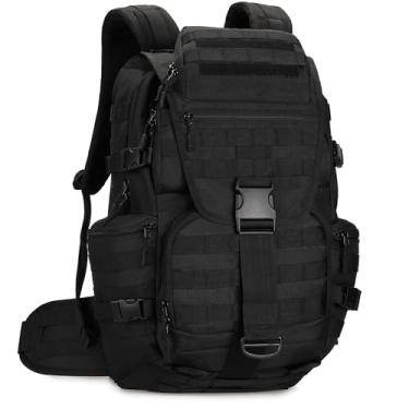 Imagem de KXBUNQD Mochila Tática Militar 50L, Mochila Grande À Prova D'Água Para Caminhadas, Pacote Militar De 3 Dias, Bolsa Molle
